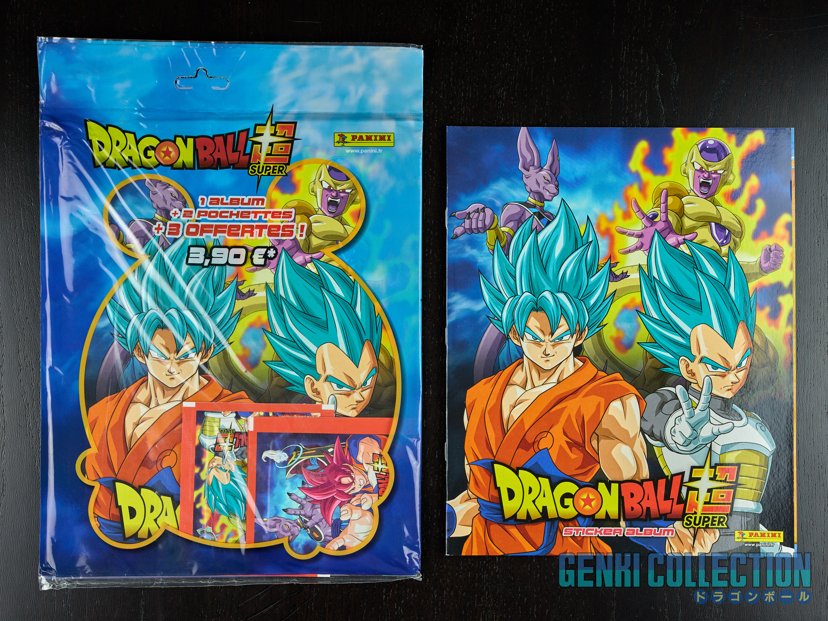 Album autocollants PANINI DRAGON BALL SUPER (manque un sticker) + kit scellé